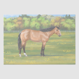 Papel De Seda Buckskin Dun Quarter Horse