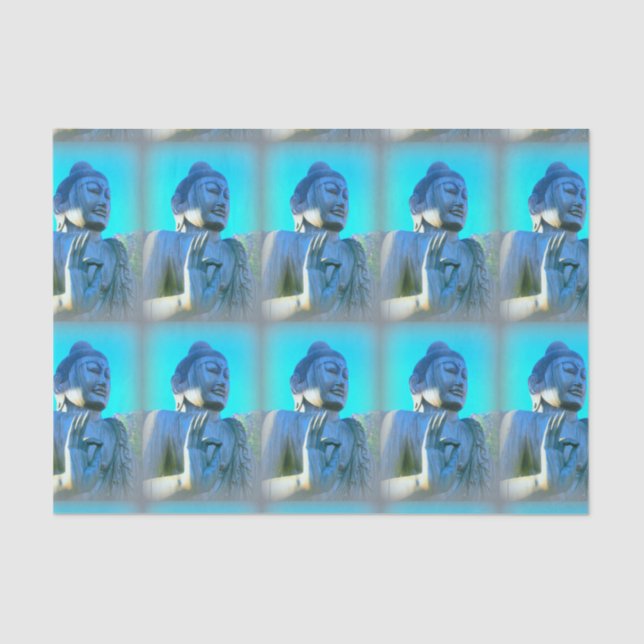 Papel De Seda Buda azul (Anverso)