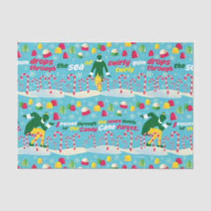 Papel De Seda Buddy the Elf Candy Pattern