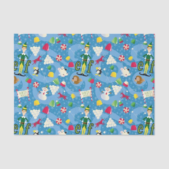 Papel De Seda Buddy the Elf Personalizado Pattern (Anverso)