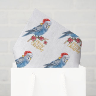 Papel De Seda Budgie Christmas 