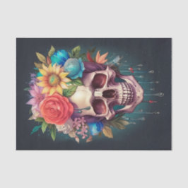 Papel De Seda Buen Día para Estar Muerto, Calavera Sonriente y C