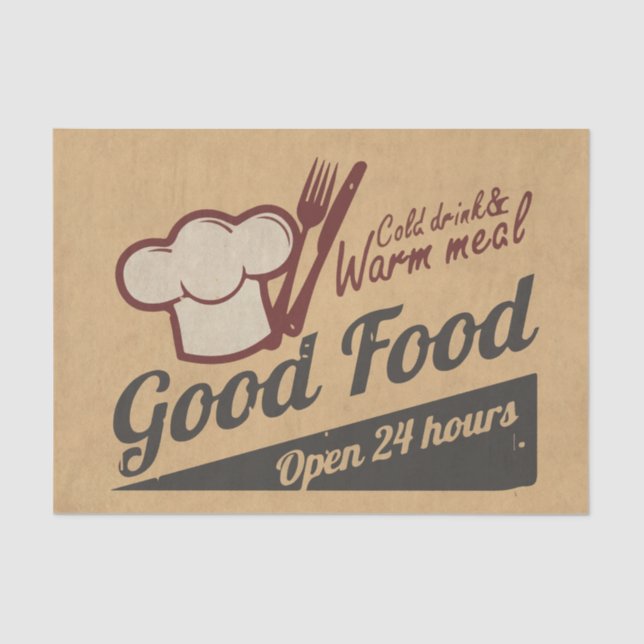 Papel De Seda Buena comida (Anverso)