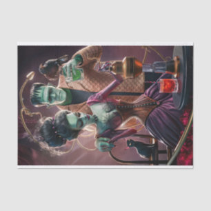 Papel De Seda Buena Química, Monstruo Frankenstein y su novia