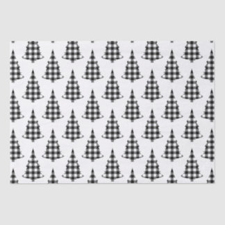 Papel De Seda Búfalo Comprobar Pinos Árboles Rústicos