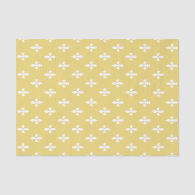 Papel De Seda Buff Victorian Fleur de Lys (Anverso)