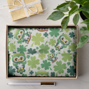 Papel De Seda Búho Bebé Lindo Dibujo Animado St Patrick