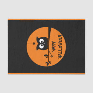 Papel De Seda Búho lindo de Halloween