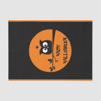 Papel De Seda Búho lindo de Halloween