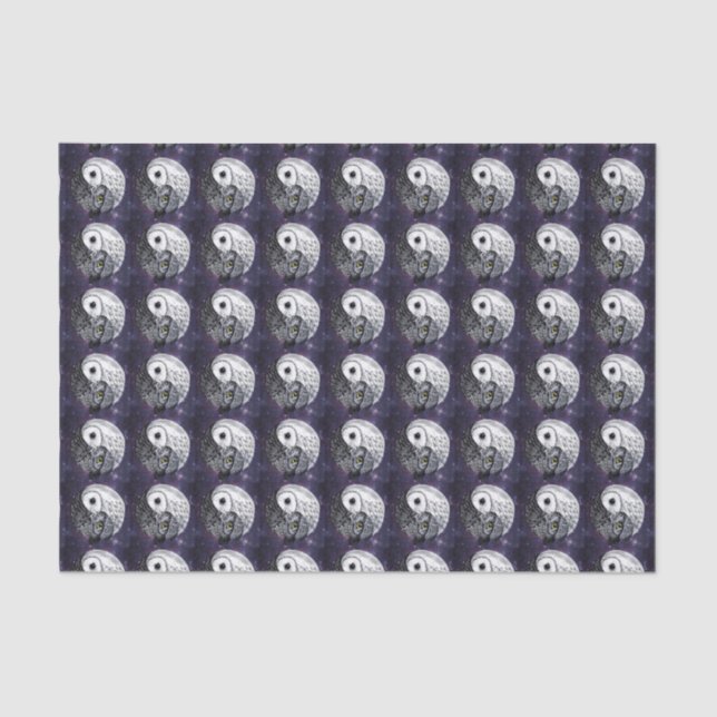 Papel De Seda Búhos de Yin Yang (Anverso)