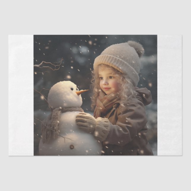 Papel De Seda Building a Snowman (Anverso)