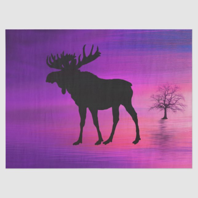 Papel De Seda Bull Moose Silhouette (Anverso)
