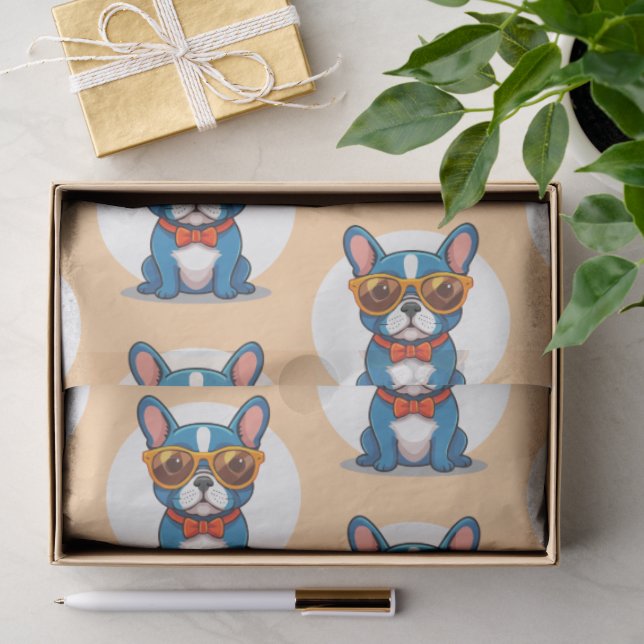 Papel De Seda Bulldog Francés (Regalo )