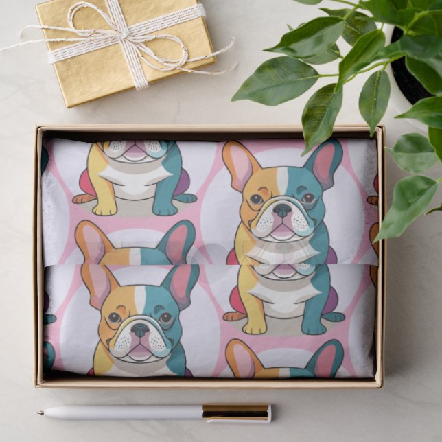 Papel De Seda Bulldog Francés  (Regalo )