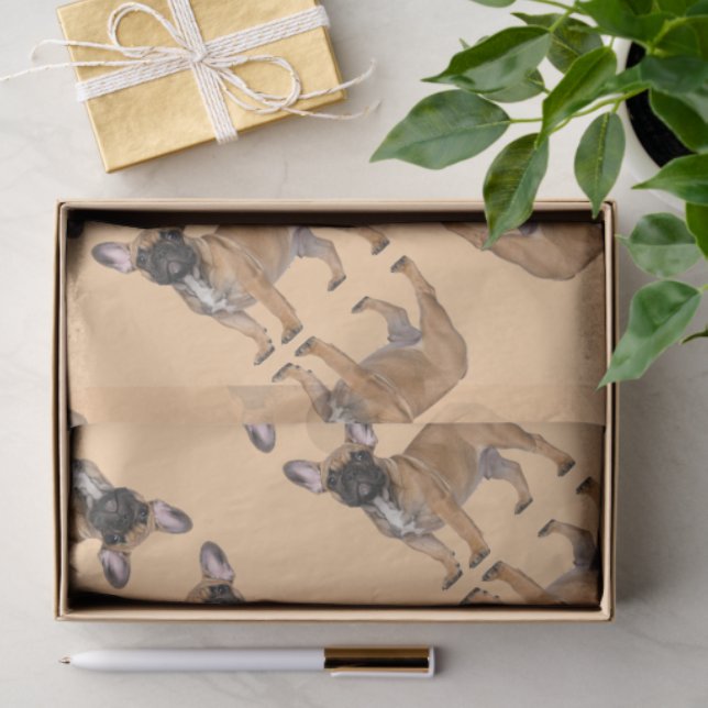 Papel De Seda Bulldog Francés  (Regalo )