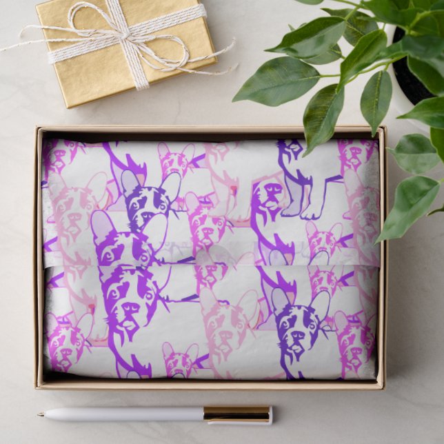Papel De Seda Bulldog Francés  (Regalo )