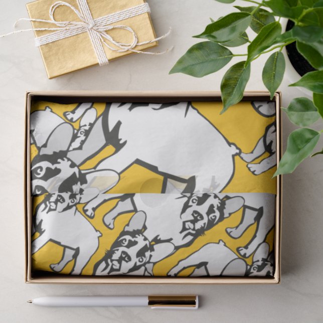 Papel De Seda Bulldog Francés  (Regalo )