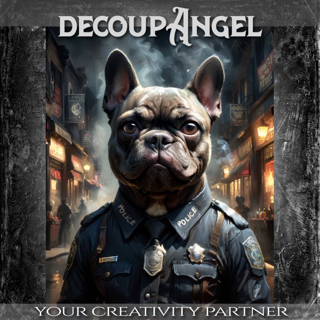 Papel De Seda Bulldog francés - Decoupage - (Subido por el creador)