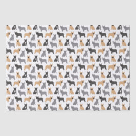 Papel De Seda Bulldog francés francés francés francés - ¡Elige T