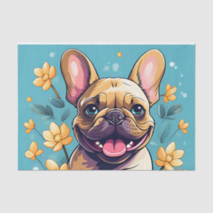 Papel De Seda Bulldog francés lúdico