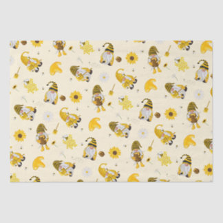 Papel De Seda Bumble Bee Sunflower Yellow Gnome Tmatter