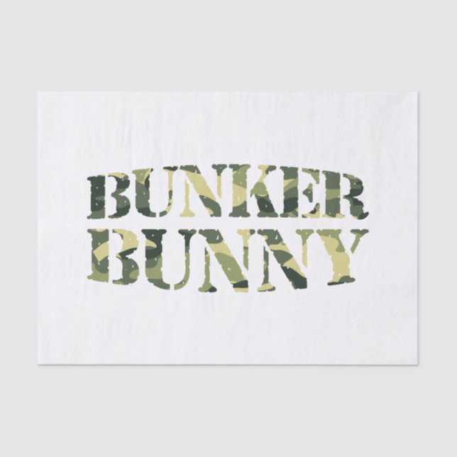 PAPEL DE SEDA BUNKER BUNNY CAMO / CAMOUFLAJE (Anverso)