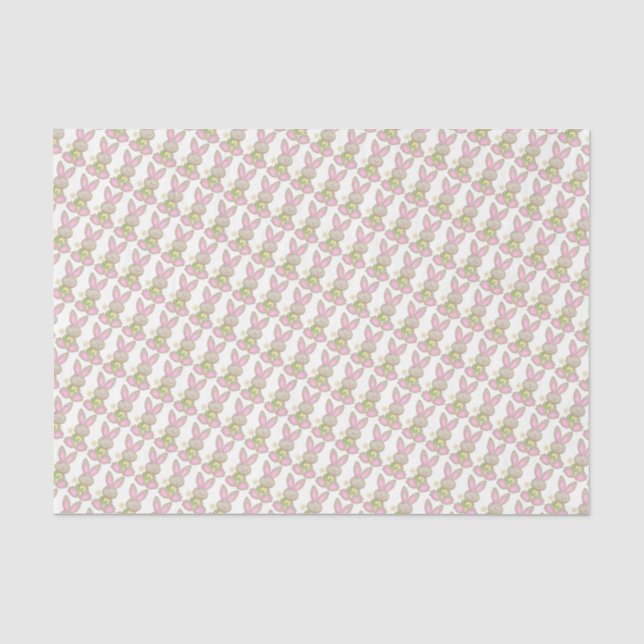 Papel De Seda Bunnies de Pascua (Anverso)