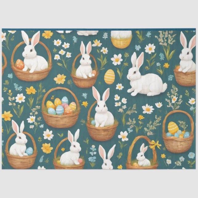 Papel De Seda Bunny Easter Modern Collection (Anverso)