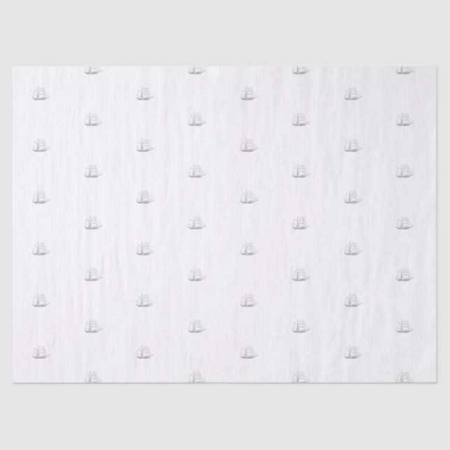 Papel De Seda Buque náutico vintage (Anverso)