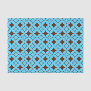 Papel De Seda Buques azul y marrón