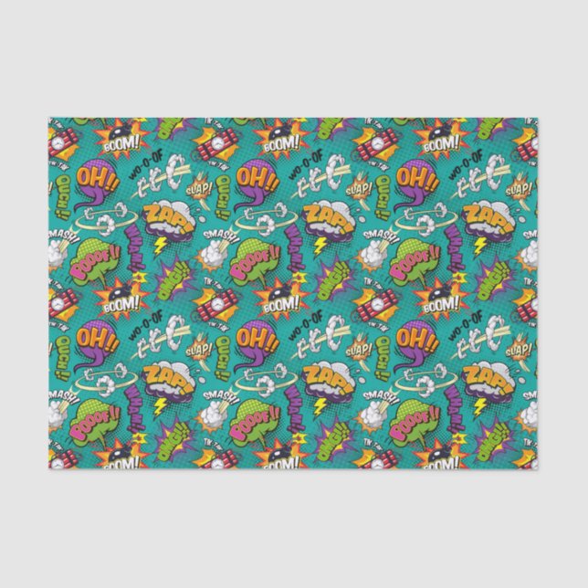 Papel De Seda Burbujas cómicas (Anverso)