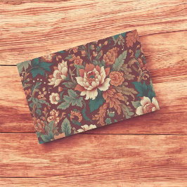 Papel De Seda Burgundy Chinoiserie Grandmillenienne Toile Floral