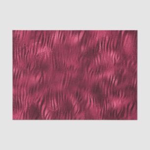 Papel De Seda Burgundy Glam Foil Brillo Rayas de Tigre