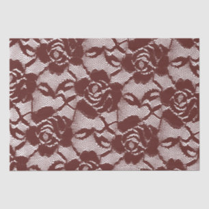 Papel De Seda Burgundy Red Lace Floral
