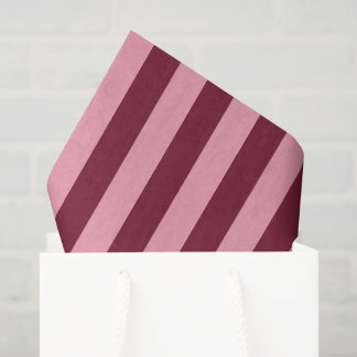 Papel De Seda Burgundy y patrón de rayas rosa rojo cereza intens