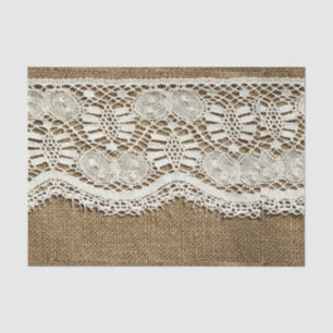 Papel De Seda Burlap, encaje blanco, vintage, victoriano, rústic