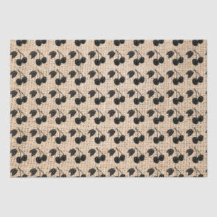 Papel De Seda Burlap y Cherries