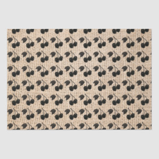 Papel De Seda Burlap y Cherries