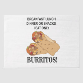 Papel De Seda Burritos Yo Sólo Comí Burrito