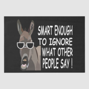 Papel De Seda Burro Inteligente Genial