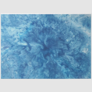 Papel De Seda Burst de color de agua azul