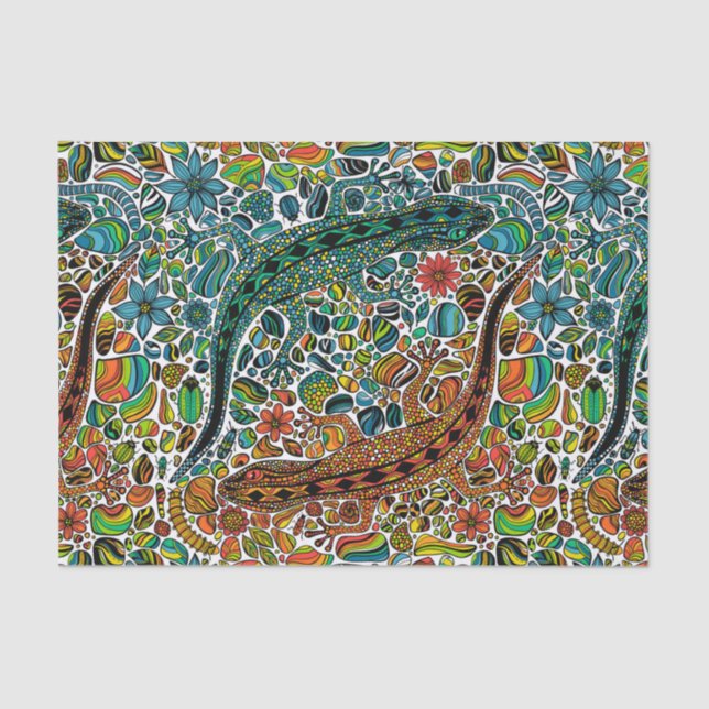 Papel De Seda Buscar los geckos (Anverso)