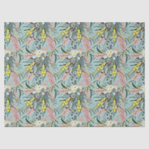 Papel De Seda Bush nativo florece azul veraniego