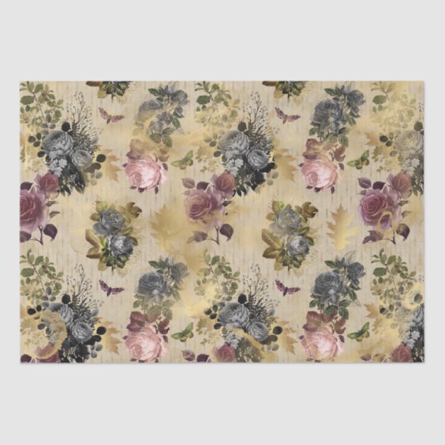 Papel De Seda Butterflies Mist de otoño (Anverso)