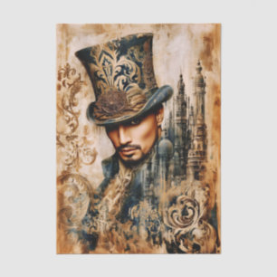 Papel De Seda Caballero Victoriano, FT7L Decoupage de Medios Mix
