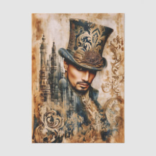 Papel De Seda Caballero Victoriano, FT7R Decoupage de Medios Mix