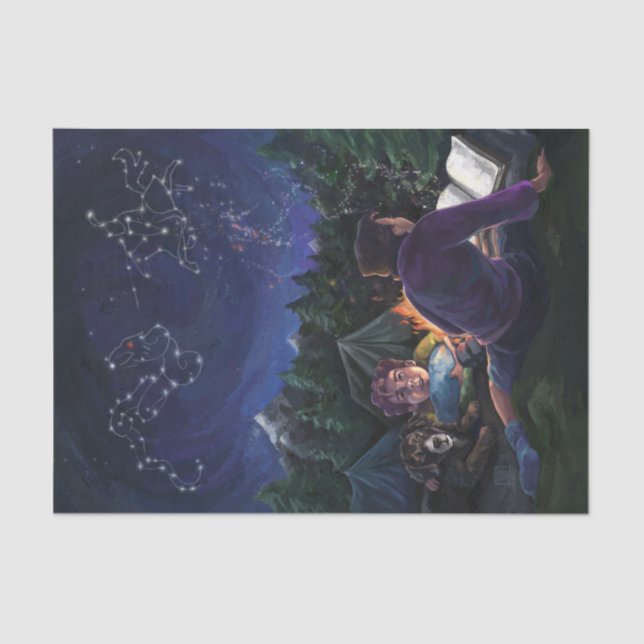 Papel De Seda Caballeros del verano (Anverso)