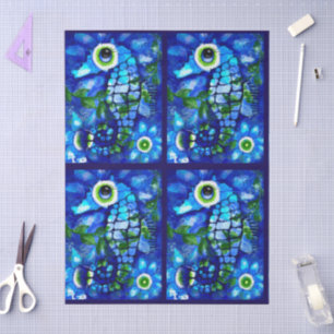 Papel De Seda Caballito de Mar Caprichoso Decoupage Náutico Cost