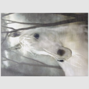 Papel De Seda Caballo blanco