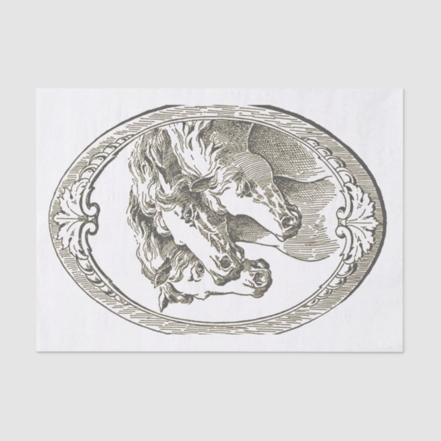 Papel De Seda Caballo Cameo (Anverso)